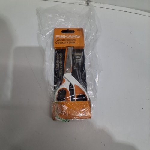 FISKARS RAZOREDGE FABRIC SCISSORS - 8" - WHITE / ORANGE image 2