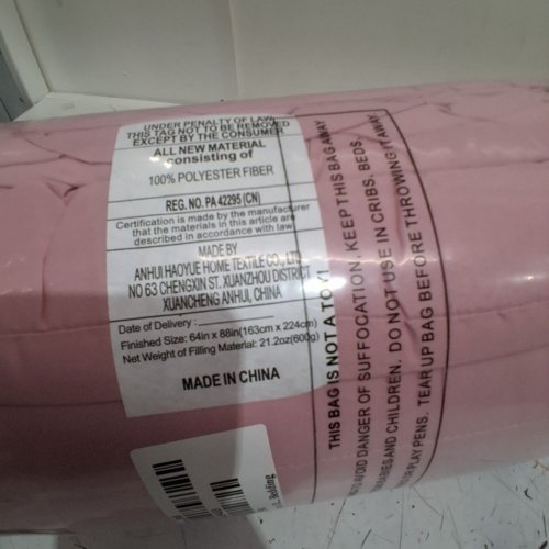 QUILTED COMFORTER - TWIN - PINK image 3