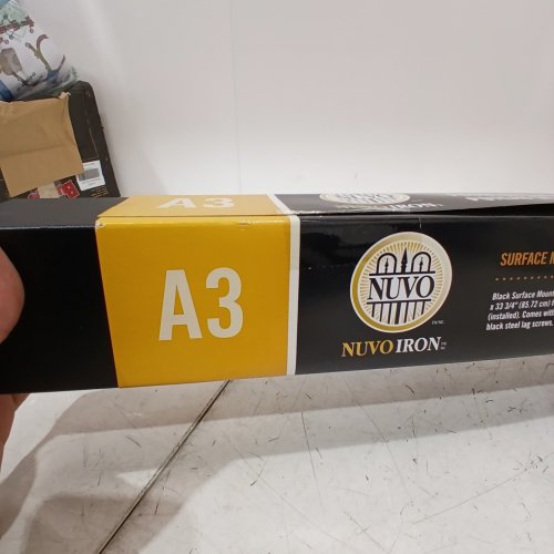 NUVOIRON ALUMINUM SURFACE-MOUNT DECK POST - 3" X 3" X 39 3/4" - BLACK (MODEL: WHPOP39) image 2