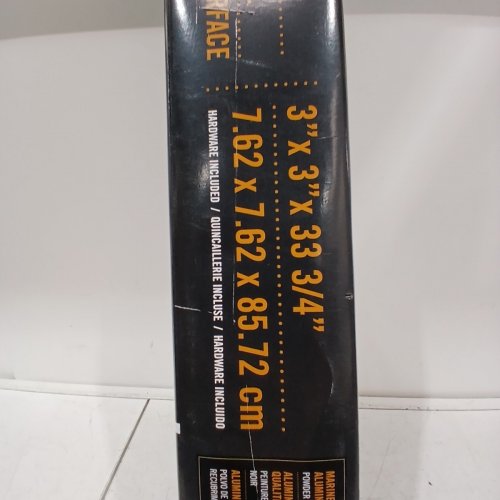 NUVOIRON ALUMINUM SURFACE-MOUNT DECK POST - 3" X 3" X 39 3/4" - BLACK (MODEL: WHPOP39) image 4