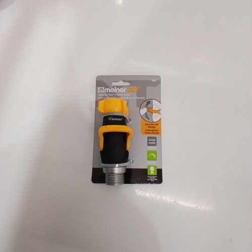 MELNOR EZ-FLOW CONTROL VALVE HOSE ATTACHMENT - 4.5" - BLACK/YELLOW (MODEL: 355) image 2