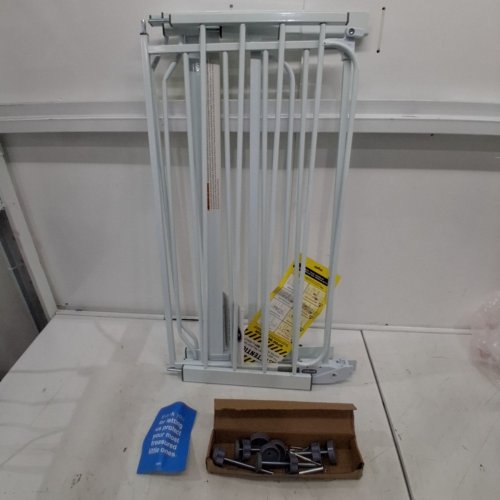 REGALO EASY STEP EXTRA WIDE METAL SAFETY GATE - 30" X 29"- 49" - WHITE (MODEL: 1164EWDS) image 2
