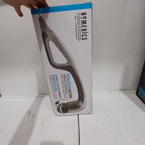 HOMEDICS PERCUSSION ACTION HANDHELD DUAL-HEAD MASSAGER WITH HEAT, 2 PAIRS OF NODES & 4 SETTINGS (MODEL: HHP-350-CA) image 3