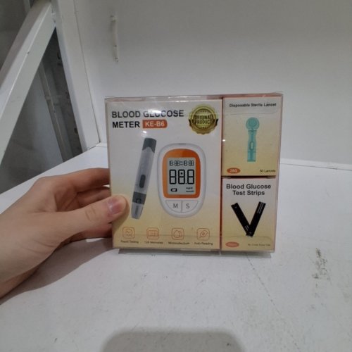 DIABETES BLOOD GLUCOSE MONITOR KIT - WHITE/ORANGE (MODEL: KE-B6) image 2