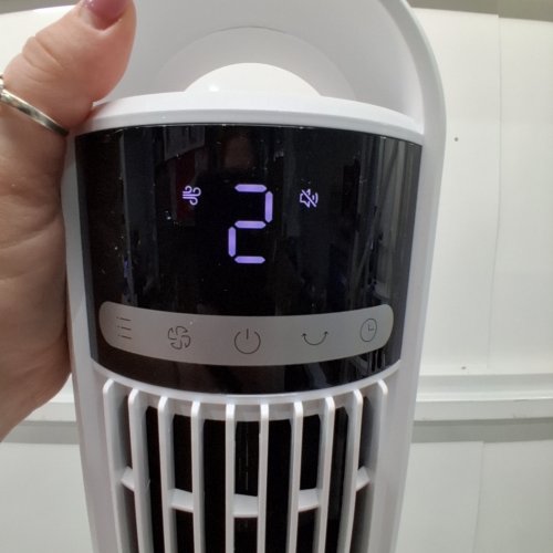 DREO CRUISER TF117 OSCILLATING TOWER FAN WITH REMOTE CONTROL - 36" - WHITE /SILVER (MODEL: DR-HTF017) image 2