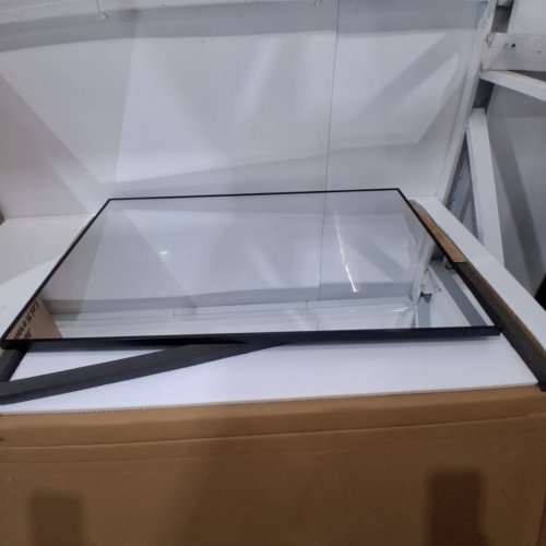 WALL MOUNTED RECTANGULAR MIRROR - 24" X 36" - BLACK (MODEL: NM001LSZJ-2436-BK) image 2