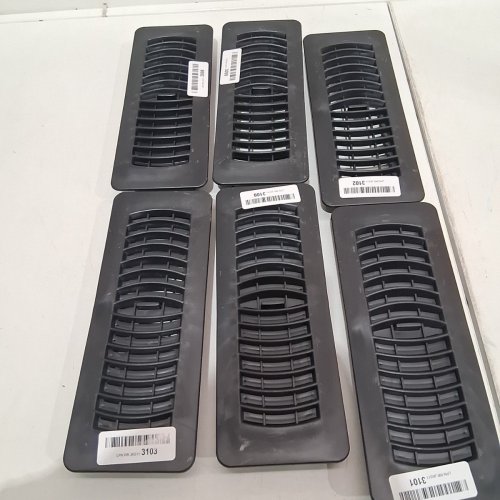 6 STREAMWAY PLASTIC FLOOR REGISTER - 3" X 10" - BLACK (MODEL: 110703) image 3