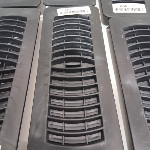 6 STREAMWAY PLASTIC FLOOR REGISTER - 3" X 10" - BLACK (MODEL: 110703) image 5