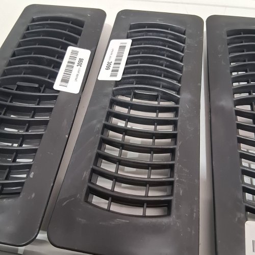 6 STREAMWAY PLASTIC FLOOR REGISTER - 3" X 10" - BLACK (MODEL: 110703) image 8