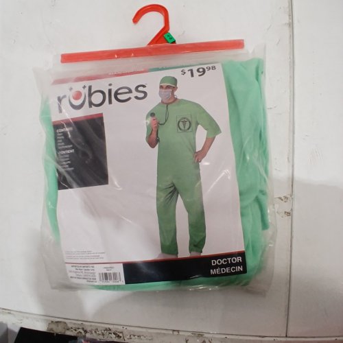 5PC RUBIES DOCTOR COSTUME - EXTRA LARGE (40-42) - GREEN (MODEL: 700219) image 2