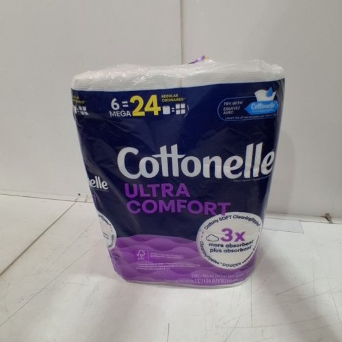 6PK COTTONELLE ULTRA SOFT TOILET PAPER - 6 MEGA ROLLS / 24 REGULAR ROLLS image 2