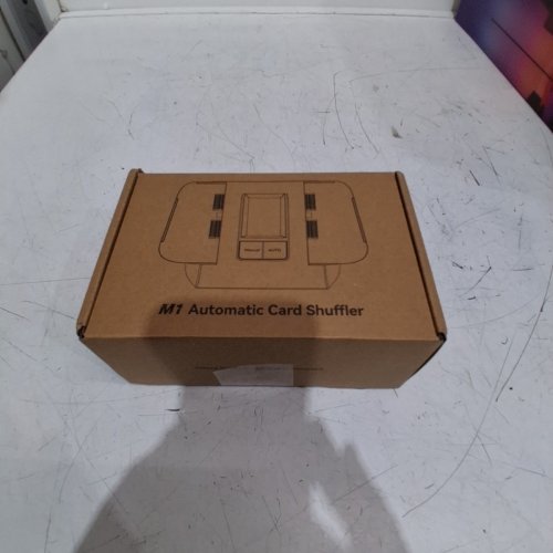 RECHARGEABLE DUAL MODE AUTOMATIC CARD SHUFFLER - WHITE/BLACK (MODEL: M1) image 3