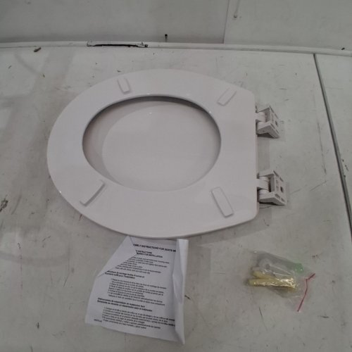 CENTOCO ROUND CENTOCORE MOLDED HEAVY DUTY TOILET SEAT - 17" - WHITE (MODEL: DS700-001) image 2