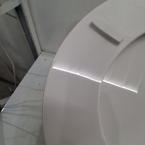 CENTOCO ROUND CENTOCORE MOLDED HEAVY DUTY TOILET SEAT - 17" - WHITE (MODEL: DS700-001) image 3
