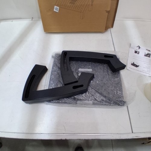 ERGONOMIC ADJUSTABLE HEIGHT FOOT REST WITH GRIP & ROLLER PIECE - BLACK image 2