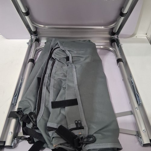 PORTABLE FOLDABLE CAMPING TABLE WITH PORTABLE BAG 27.6" X 47.2" - BLACK/PURPLE image 4