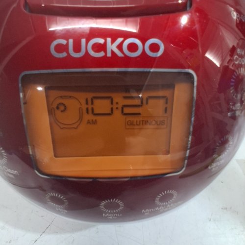 CUCKOO RICE COOKER & WARMER, 6 CUPS, SMALL, RED/WHITE (MODEL: CR-0655F) image 2