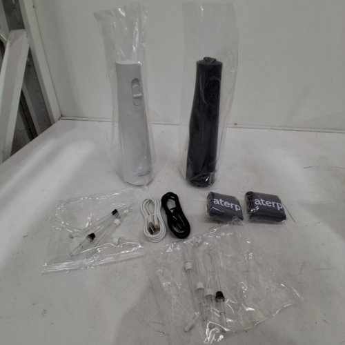 2PK WATERPIK CORDLESS ENHANCE WATER FLOSSER COMBO PACK - BLACK/WHITE (MODEL: 3703338) image 2