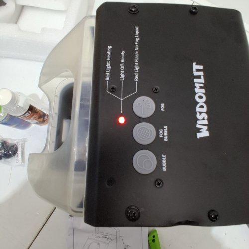 WISDOMLIT FOG BUBBLE MACHINE - 450W - BLACK (MODEL: QB-807ARF) image 2