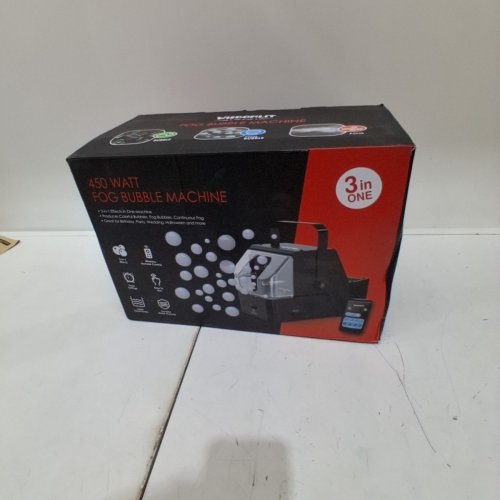 WISDOMLIT FOG BUBBLE MACHINE - 450W - BLACK (MODEL: QB-807ARF) image 6
