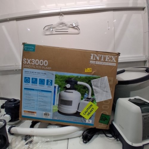 INTEX KRYSTAL CLEAR SAND FILTER PUMP FOR ABOVE GROUND POOLS: 5500 TO 19,600 GAL, 3000 GPH, 120 LBS SAND CAPACITY - 110-120 V (ITEM: 26651EG) image 13