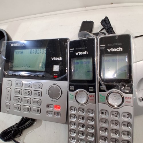 VTECH CORDED/CORDLESS LANDLINE TELEPHONE SET WITH CALLER ID - BLACK/SILVER (MODEL: CS6949-2) image 3