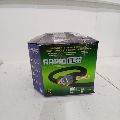 RAPID FLO COMPACT KINK RESISTANT GARDEN HOSE - 100FT - BLACK (MODEL: 1845730) image 4