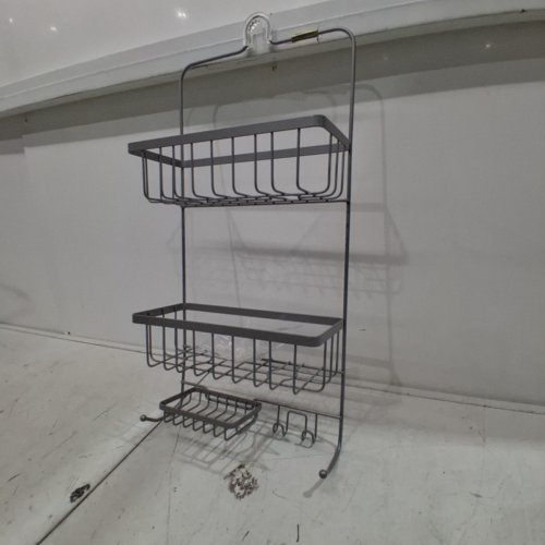 THRESHOLD HANGING BATHROOM SHOWER CADDY - 24" - GREY image 2