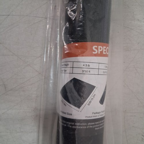 POLYPROPYLENE WOVEN WEED BARRIER FABRIC - 3FT X 50FT - BLACK image 3