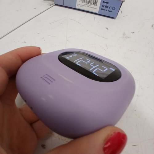 PORTABLE VIBRATING ALARM CLOCK - PURPLE image 4