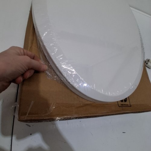 GARVEE ELONGATED SOFT CLOSE TOILET SEAT COVER / LID - 19" - WHITE (MODEL: PHO-0R8LA399) image 3