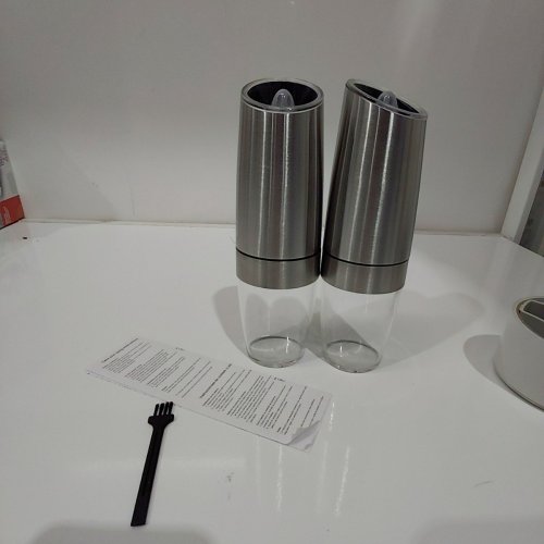 KSL ELECTRIC GRAVITY GRINDER FOR SALT AND OR PEPPER- SILVER image 3