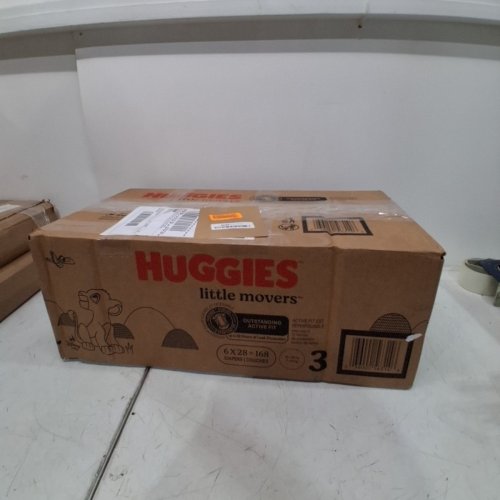 168PK HUGGIES LITTLE MOVERS DISNEY BABY DIAPERS - SIZE 3 (18-28LBS) image 2
