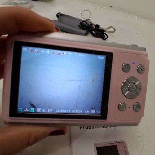ACBAETA TRUE VLOGGING CAMERA WITH 32G TF CARD AND 16X ZOOM - 50MP - 4K - PINK image 2