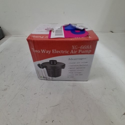 2-WAY ELECTRIC AIR PUMP - BLACK (MODEL: XG-668A) image 4