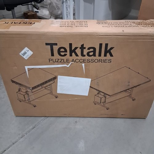 TEKTALK JIGSAW PUZZLE TABLE - 23.6" X 29.9" X 23.6" - WHITE (MODEL: WGPTZ056) image 4