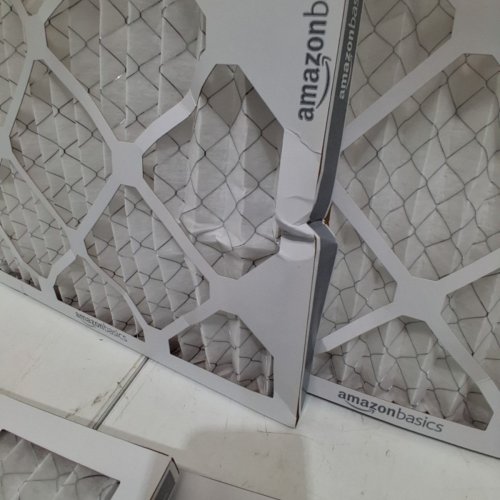 6PK AMAZON BASICS MERV 5 AC FURNACE AIR FILTERS - 16" X 20" X 1" - WHITE image 3