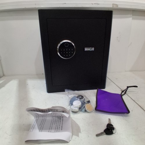 HSGCJS SMART BIOMETRIC FINGERPRINT SAFE WITH DIGITAL KEYBOARD AND KEYS - 1.2 CU FT - BLACK image 3