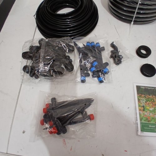 VATONY DRIP IRRIGATION SYSTEM KIT - 131FT MAIN TUBING (1/2")，46FT DISTRIBUTION TUBING (1/4") - BLACK (MODEL: DIK-01) image 5