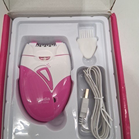KEDA ELECTRIC EPILATOR - PINK AND WHITE (MODEL: KD-187A) image 4