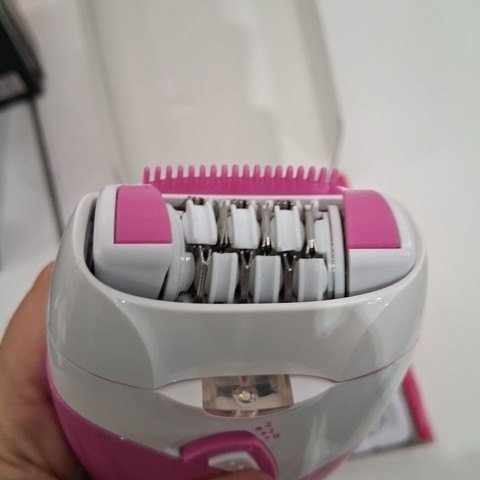 KEDA ELECTRIC EPILATOR - PINK AND WHITE (MODEL: KD-187A) image 5