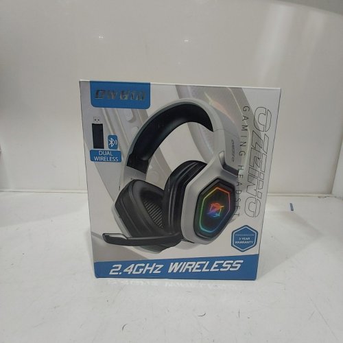 OZEINO USB & TYPE-C BLUETOOTH 2.5GHZ ULTRA STABLE WIRELESS GAMING HEADSET FOR PC, PS5, PS4 WITH FLIP MICROPHONE - WHITE (MODEL: OW810) image 4