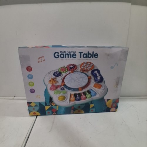 MULTI-FUNCTION BABY ACTIVITY TABLE - 11.8"X12.2" - BLUE/WHITE (MODEL: CY-7009B) image 5