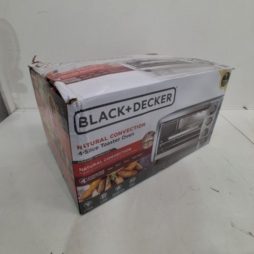 BLACK & DECKER 4-SLICE TOASTER OVEN WITH NATURAL CONVECTION AND 4 COOKING FUNCTIONS - STAINLESS STEEL - (MODEL: TO1745SSD) image 7