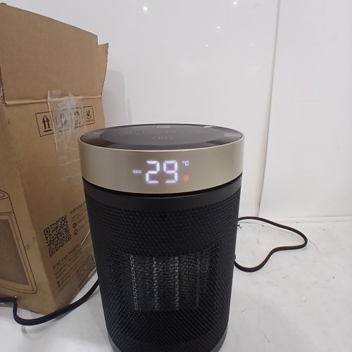DREO COMPACT DIGITAL SPACE HEATER WITH REMOTE CONTROL - 1500W - GOLD (MODEL: DR-HSH006) image 2