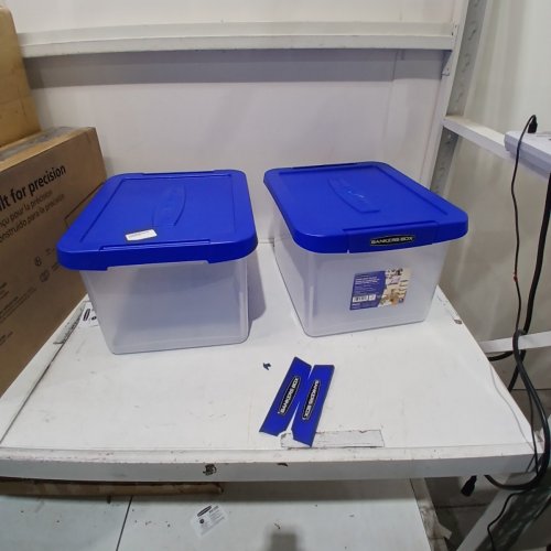 2PK BANKERS BOX HEAVY DUTY LONG PLASTIC LETTER/LEGAL FILE BOX - 29 LITRES - BLUE (MODEL: CRC00862) image 2