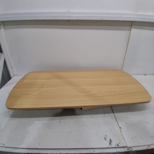 GARVEE LOW FOLDING LAPTOP COFFEE TABLE - 39.3" X 19.7" X 17.3" - BROWN image 2