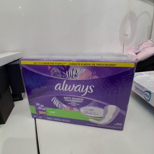 200PK ALWAYS LONG ANTI-BUNCH EXTRA PROTECTION DAILY LINERS image 2