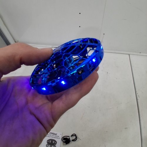 KIDS ETPLANET HOVER UFO FLYING TOY DRONE - BLUE image 2