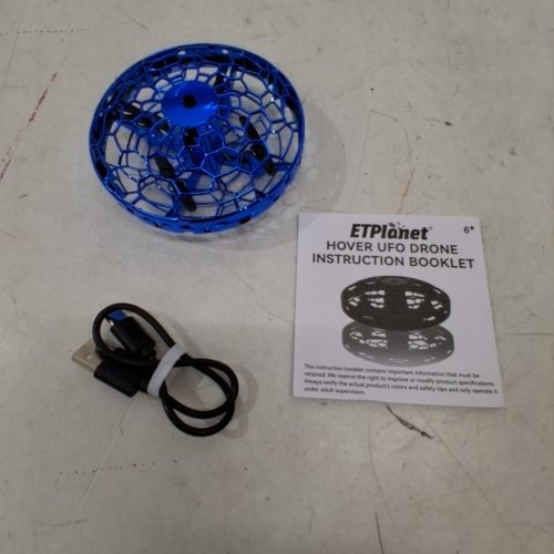KIDS ETPLANET HOVER UFO FLYING TOY DRONE - BLUE image 4